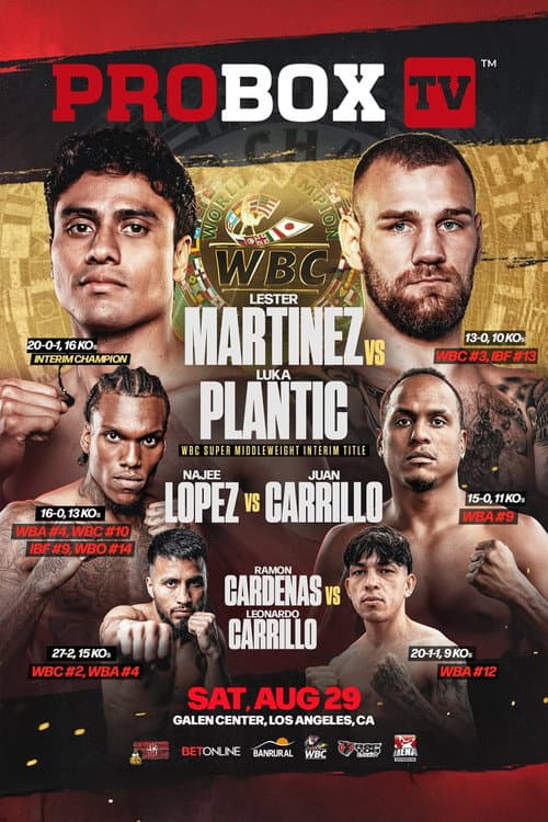 Lester Martinez vs. Luka Plantic